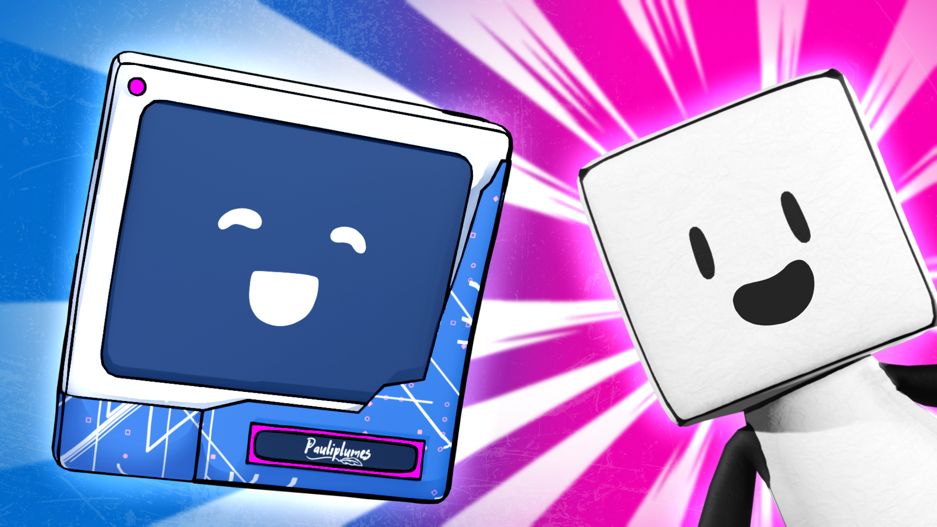 illustration cubtuber vtuber vtubing 3d
